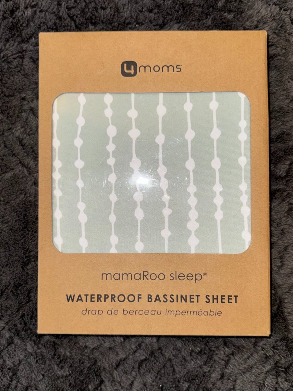 4moms mamaroo Sleep Waterproof Bassinet Sheet-Beads,Sage Green Nip